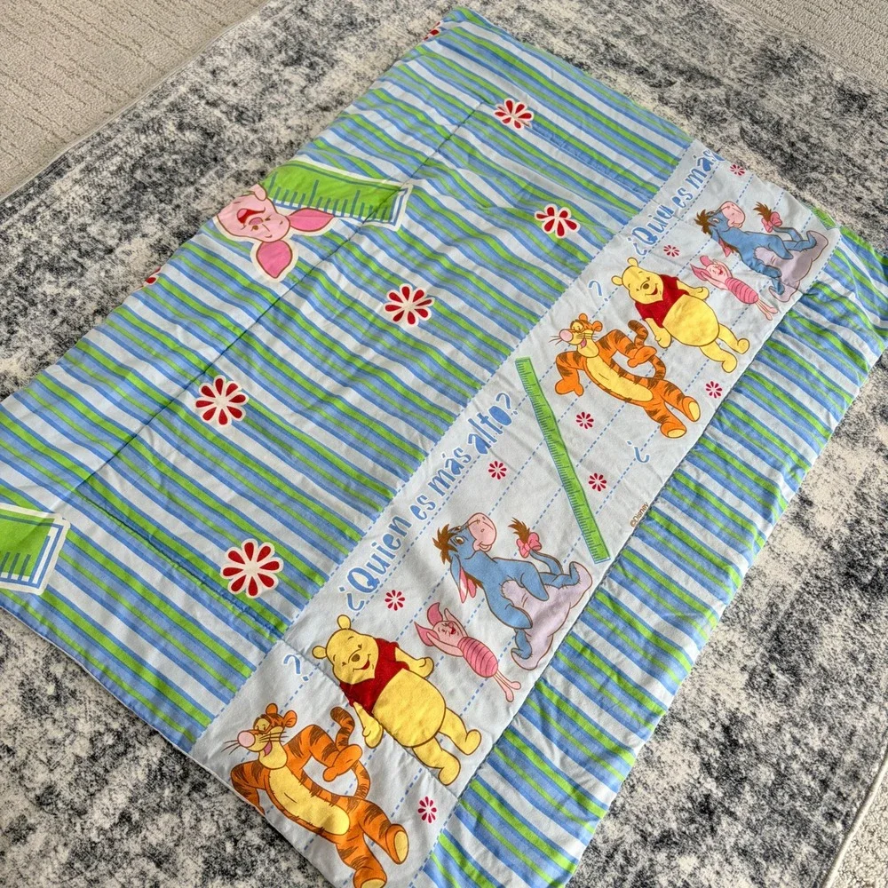 Disney Winnie the Pooh Spanish‎ Crib Comforter Baby 30x40